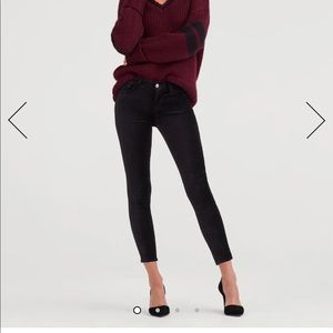 7 FOR ALL MANKIND - skinny velvet ankle pant - Dark green - size 28